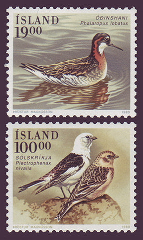 IC0671-721 Iceland Scott # 671-72 MNH, Birds 1989