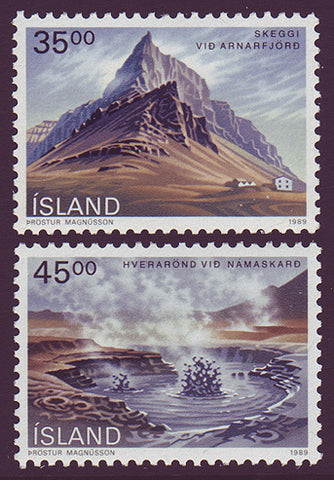 IC0678-791 Iceland Scott # 678-79 MNH, Landscapes 1989