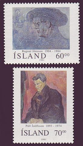 IC0743-44 Iceland Scott # 743-44 MNH, Art 1991