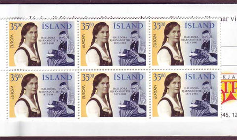 IC0818a Iceland Scott # 818a MNH, Famous Women - Europa 1996