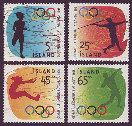 IC0824-271 Iceland Scott # 824-27 MNH, Olympic Games, Atlanta 1996