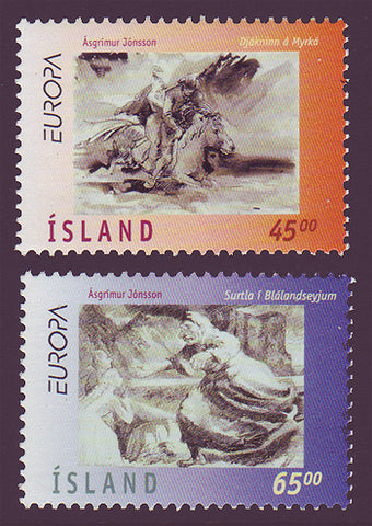 IC0844-451 Iceland Scott # 844-45 MNH,  Europa 1997