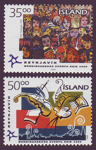 IC0892-931 Iceland Scott # 892-93 MNH, Reykjavik 1999