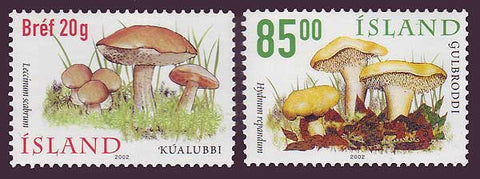 IC0957-581 Iceland       Scott # 957-58 MNH, Mushrooms 2002