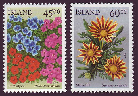 IC0982-831 Iceland       Scott # 982-83 MNH, Flowers 2003