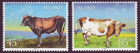 IC0986-871 Iceland       Scott # 986-87 MNH, Icelandic Cattle 2003