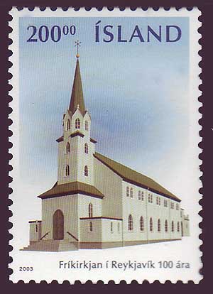 IC09891 Iceland       Scott # 989 MNH,        Free Church 2003