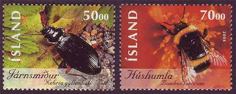 IC1027-281 Iceland       Scott # 1027-28 MNH,         Insects 2004