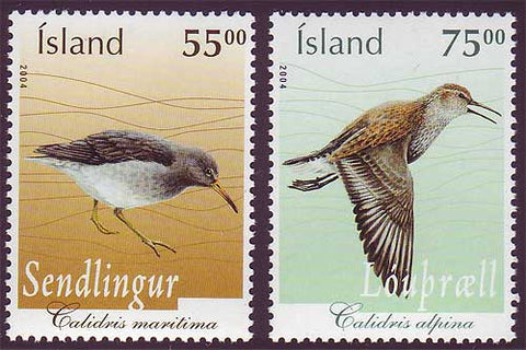 IC1029-301 Iceland       Scott # 1029-30 MNH,    Birds 2004