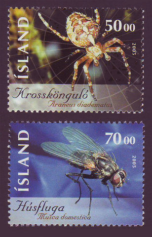IC1043-441 Iceland       Scott # 1043-44 MNH, Insects 2005