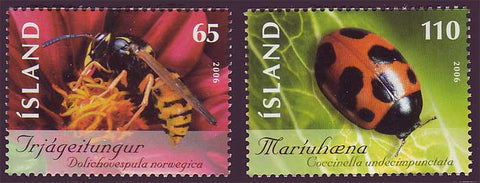 IC1089-901 Iceland       Scott # 1089-90 MNH, Insects 2006