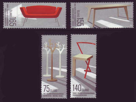 IC1185-861 Iceland Scott # 1185-86 MNH, Furniture Design 2010