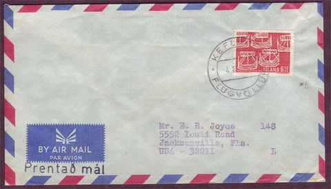 IC5044PH Iceland Airmail letter to USA ca.1969