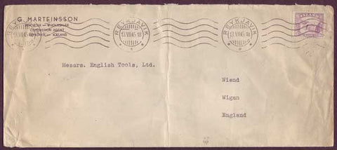 IC5057PH Iceland Commercial mail to England 1945