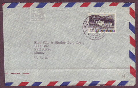 IC5072PH Iceland  Airmail letter to USA, ca.1956