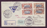 IC5073 Iceland  Registered Airmail letter to Denmark 1930