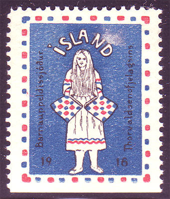 IC819162 Iceland  
      1916 Thorvaldsen Society MH