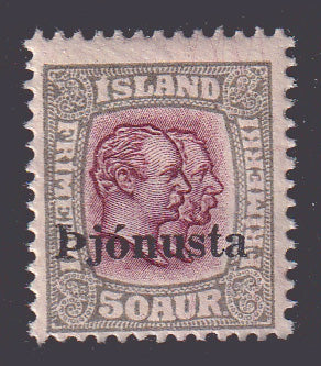ICO692 Iceland Scott # O69 Two Kings Official VF MNH - 1936