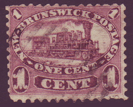 NB065      New Brunswick # 6 F used, Cents Issue 1860.