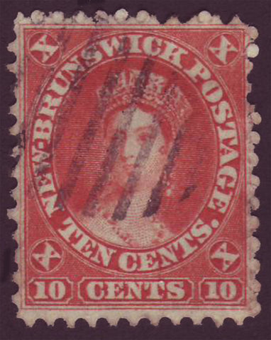 NB095      New Brunswick # 9 VF Queen Victoria 1860