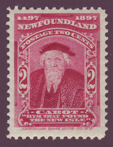 NF0621  Newfoundland # 62 VF MNH**      John Cabot 1897