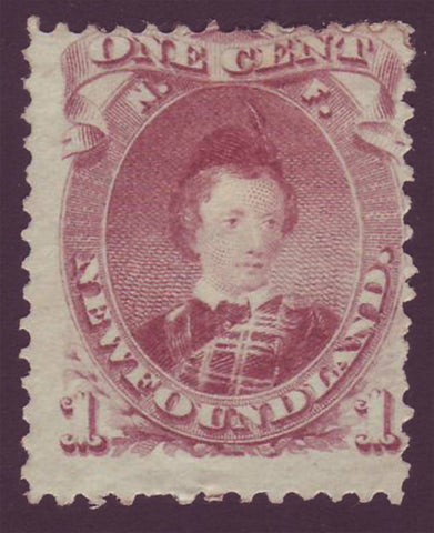 NFLD stamp showing the Prince of Wales 1868.