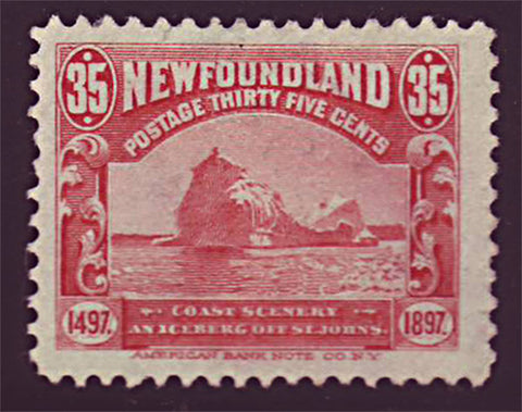 NF0732.2 Newfoundland # 73 VF NG (no gum)   Iceberg 1897                                         ;