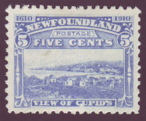 NF091a2 Newfoundland # 91a VF MH View of Cupids (new perf)