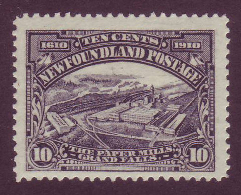NF1012 Newfoundland # 101 F-VF MH Paper Mills - 1911