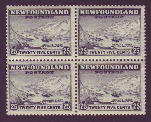 NF197x4 Newfoundland # 197  VF MNH**  Sealing Fleet,      Perkins Bacon Printings 1932-37