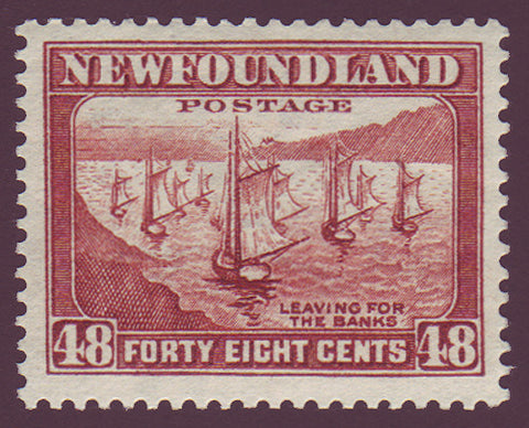 NF199 Newfoundland # 199 VF MNH, Fishing Fleet,  Perkins Bacon Printings 1932-37