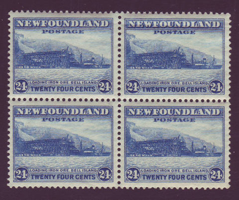 NF210x4 Newfoundland # 210 VF MNH**,  Loading Ore, Bell Island - 1932