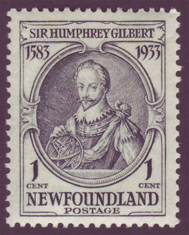 NF2122 Newfoundland # 212 VF MNH,      Sir Humphrey Gilbert