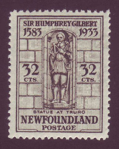 NF225a  Newfoundland # 225a VF MH, Gilbert Statue at Truro - 1933