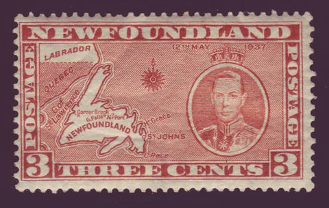 NF234 Newfoundland # 234 MNH**, 3¢ Long Coronation Issue - 1937