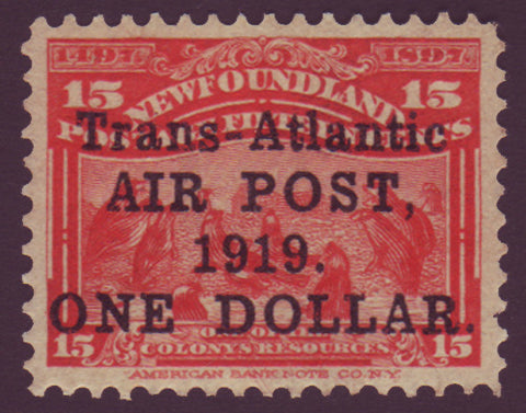 NFC021       Newfoundland # C2 XF MNH**.    #70 overprinted Air Post 1919.