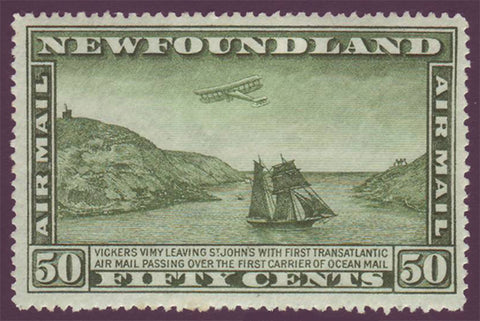 NFC102 Newfoundland 
      # C10 VF MH
      (regummed)
      
      with watermark 
      Airplane and Packet Ship 
      
      
      
      
      
    
    ;