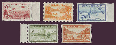 NFC13-171      Newfoundland # C13-17 VF MNH**.   Labrador Issue 1933