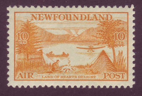 NFC142     Newfoundland Airmail # C14 VF MH,  "Land of Heart's Delight" - 1933