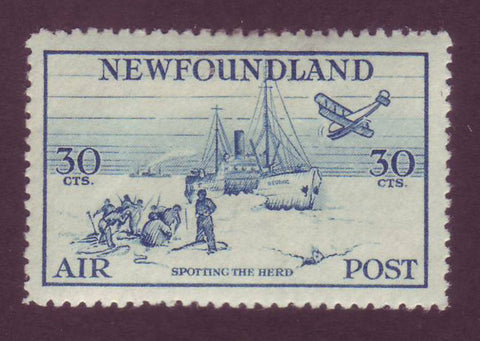 NFC152     Newfoundland Airmail # C15 VF MH,  "Spotting the Herd" - 1933