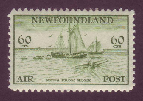 NFC162     Newfoundland Airmail # C16 VF MH,  "News from Home" - 1933