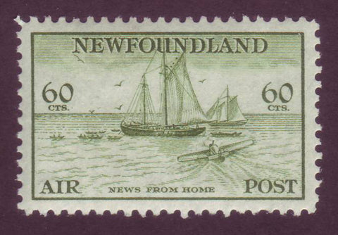 NFC161   Newfoundland Airmail # C16 XF MNH,  "News from Home" - 1933