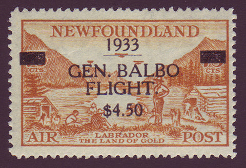 NFC181      Newfoundland # C18 F-VF MNH**.  "General Balbo" overprint 1933.