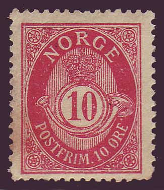 NO00511 Norway Scott # 51 MNH** - Posthorn 1893-1908