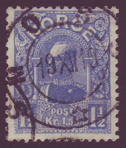 NO00682 Norway Scott # 68 used (Die B) - King Haakon 1909-10