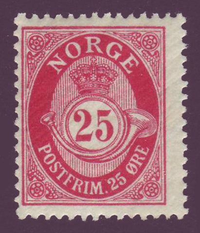 NO00882 Norway Scott # 88 F MH, Posthorn 1910-29