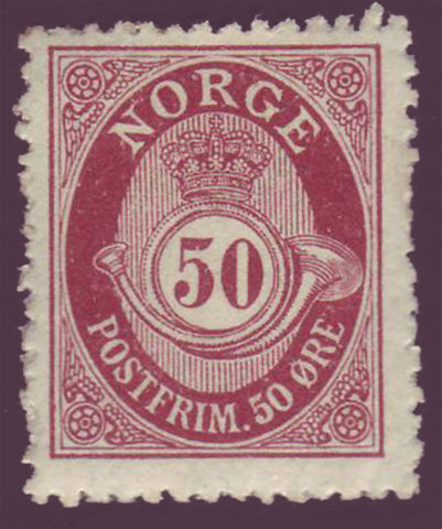 NO00942 Norway Scott # 94 F-VF MH, Posthorn 1910-29
