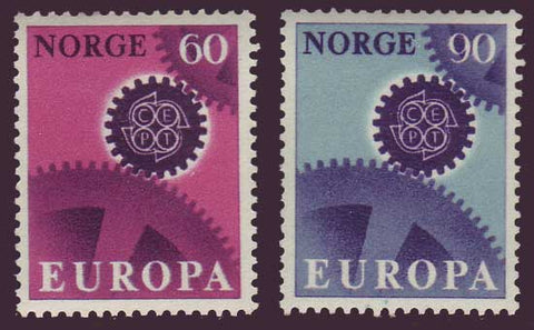 NO0504-051 Norway Scott # 504-05 VF MNH** Europa 1967