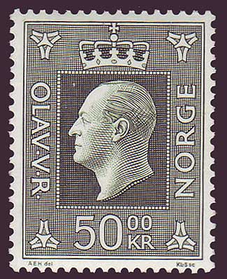 NO05431 Norway Scott # 543 MNH** King Olav V 1969-83