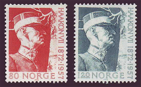 NO0590-911 Norway Scott # 590-91 MNH, King Haakon II 1972